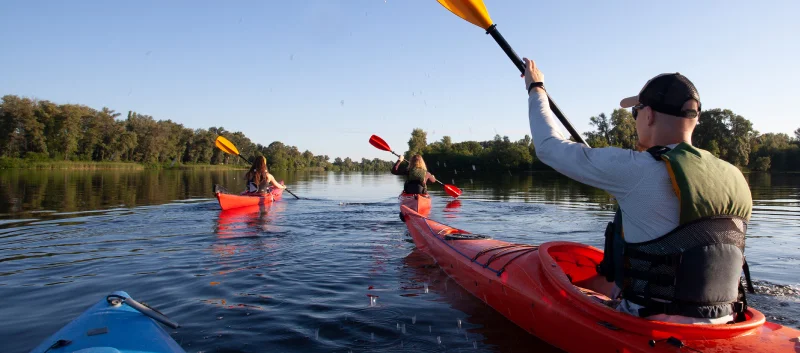 Kayaking on Lake Nantahala